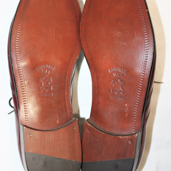 Stanley Blacker Couture Men’s Size 12 Leather Lace Up Burgundy Shoes main image 10